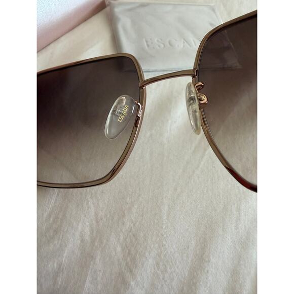 New Escada Women\'s Polarized Rose Gold Square Sunglasses main image 8